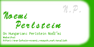 noemi perlstein business card